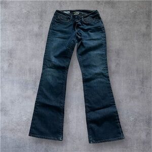 🔹BANANA REPUBLIC: Women’s size 8, urban style boot cut blue jeans, preowned🔹